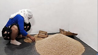 Indian couple explores a large porn convention, indulging in open-minded sexual activities.