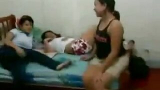 Lesbians from a dormitory engage in wild sex on camera.